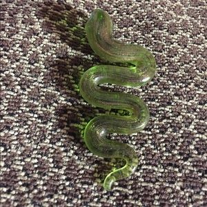 🐍Green Glass Snake Pendant 🐍